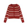 Xiangying Fair Isle Strikkegenser for Kvinner