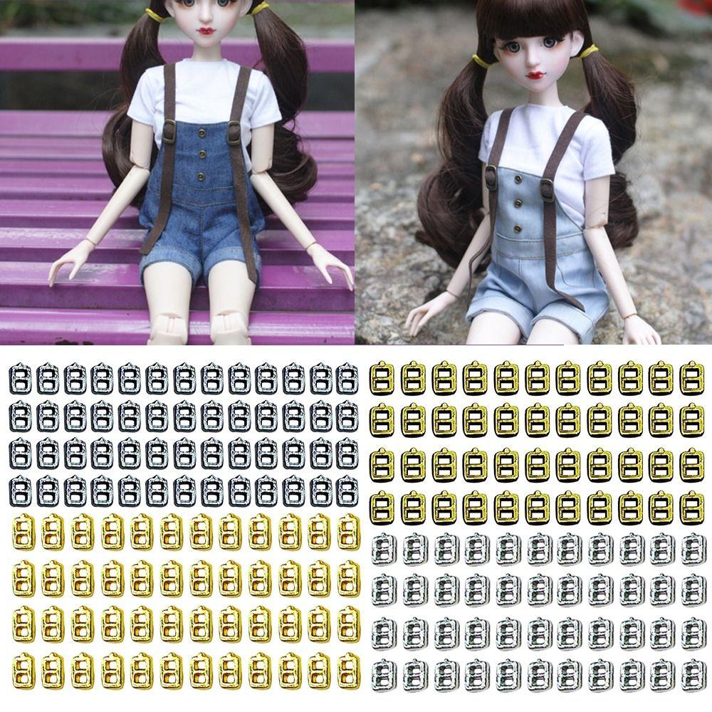 Quality 4 Colors Stuffed Toys Belt Buttons Diy Dolls Buckles Tri-glide Buckle Doll Bags Accessories