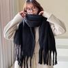 Damen Winter High-End Schal im koreanischen Stil: Einfarbige, Vielseitige, Verdickte, Hautaufhellende, Warme und Ideale für Paare und Studenten.