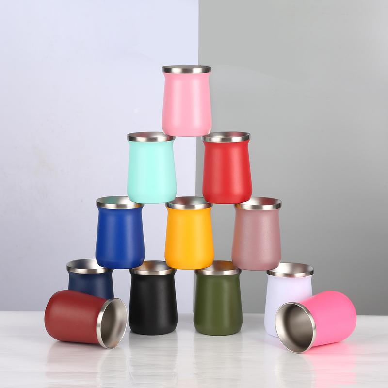 

Yerba Mate Cup 304 Stainless Steel Double Wall 8oz Argentine Yerba Mate Gourd With Bombillas Cleaning Brush Tea Cup Thermos
