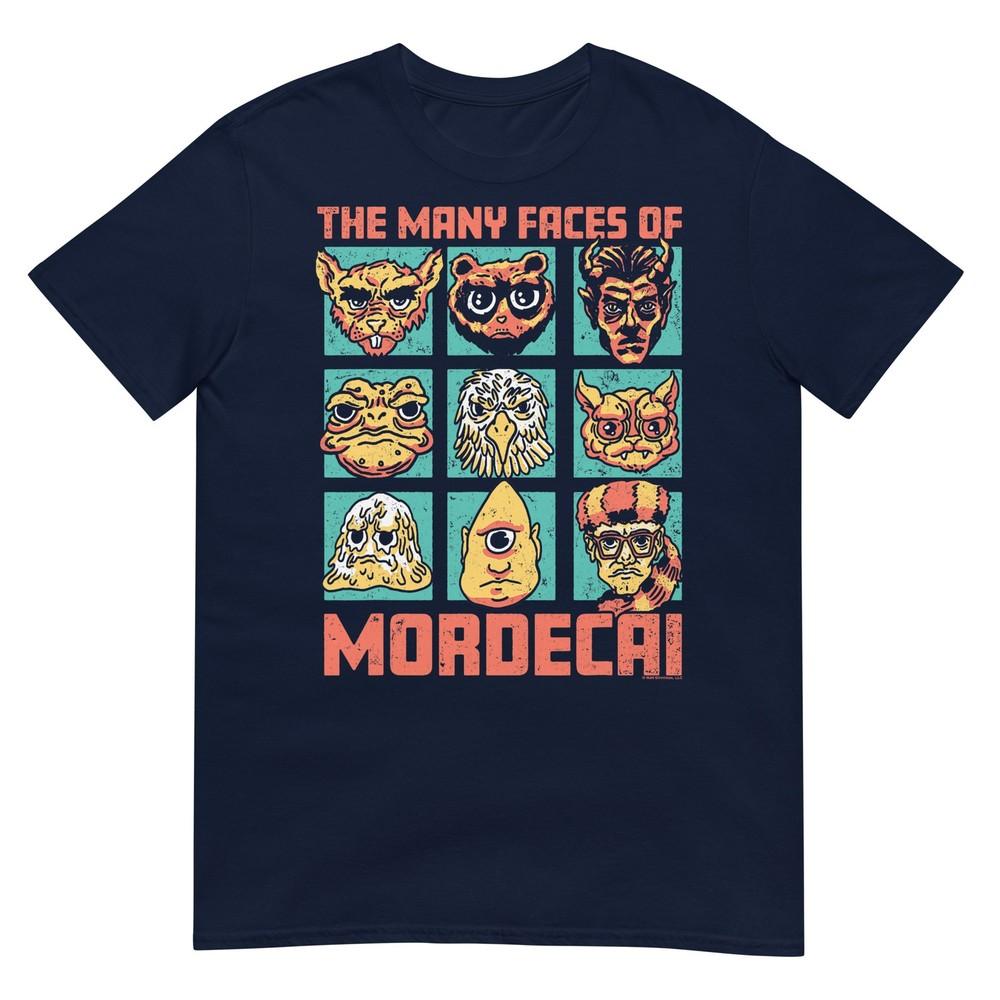 Dcc Unisexy Faces Of Mordecai Grid Funny Gamer Series Book Tshirt S