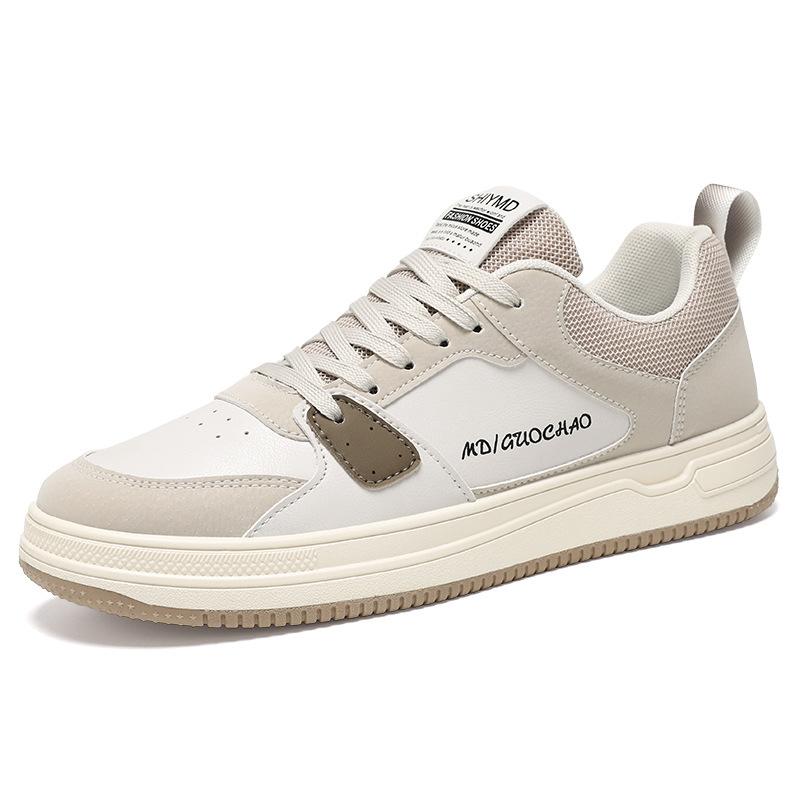 Men's shoes summer breathable 2025 new trend versatile white white shoes casual board shoes low-top trendy shoes