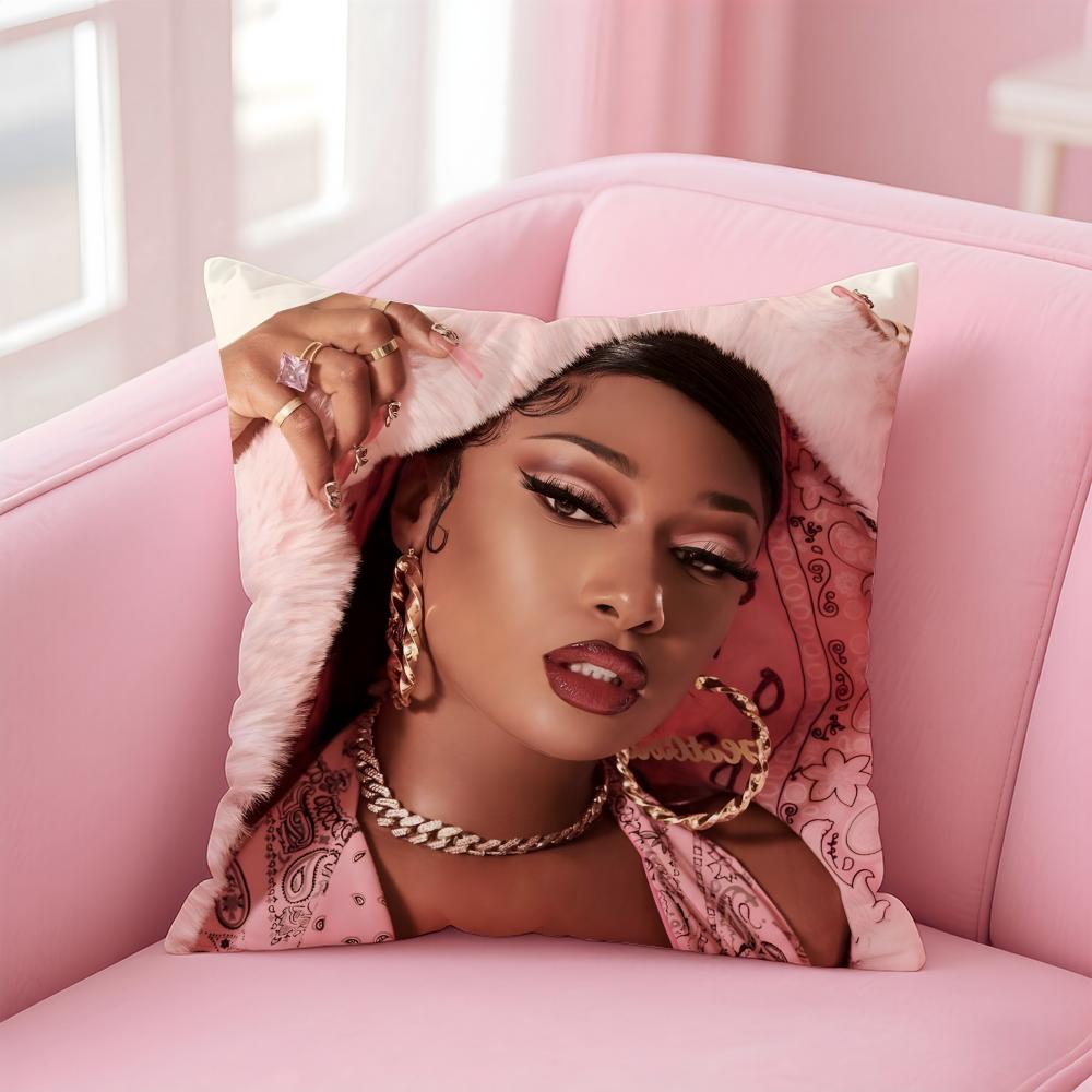 C-Cardi B Piosenkarka Gorąca Poszewka na Poduszkę Komfortowa Dwustronna Poszewka Idealna do Samochodu Sofy Sypialni i Nie Tylko