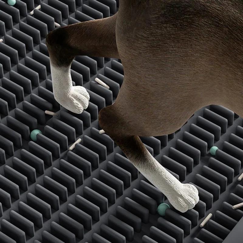 Multi-Purpose Litter Mat Non-Slip Cat Litter Mat with Pedal Design Easy To Clean Suitable for Cats Beds or Cat Litter Boxes