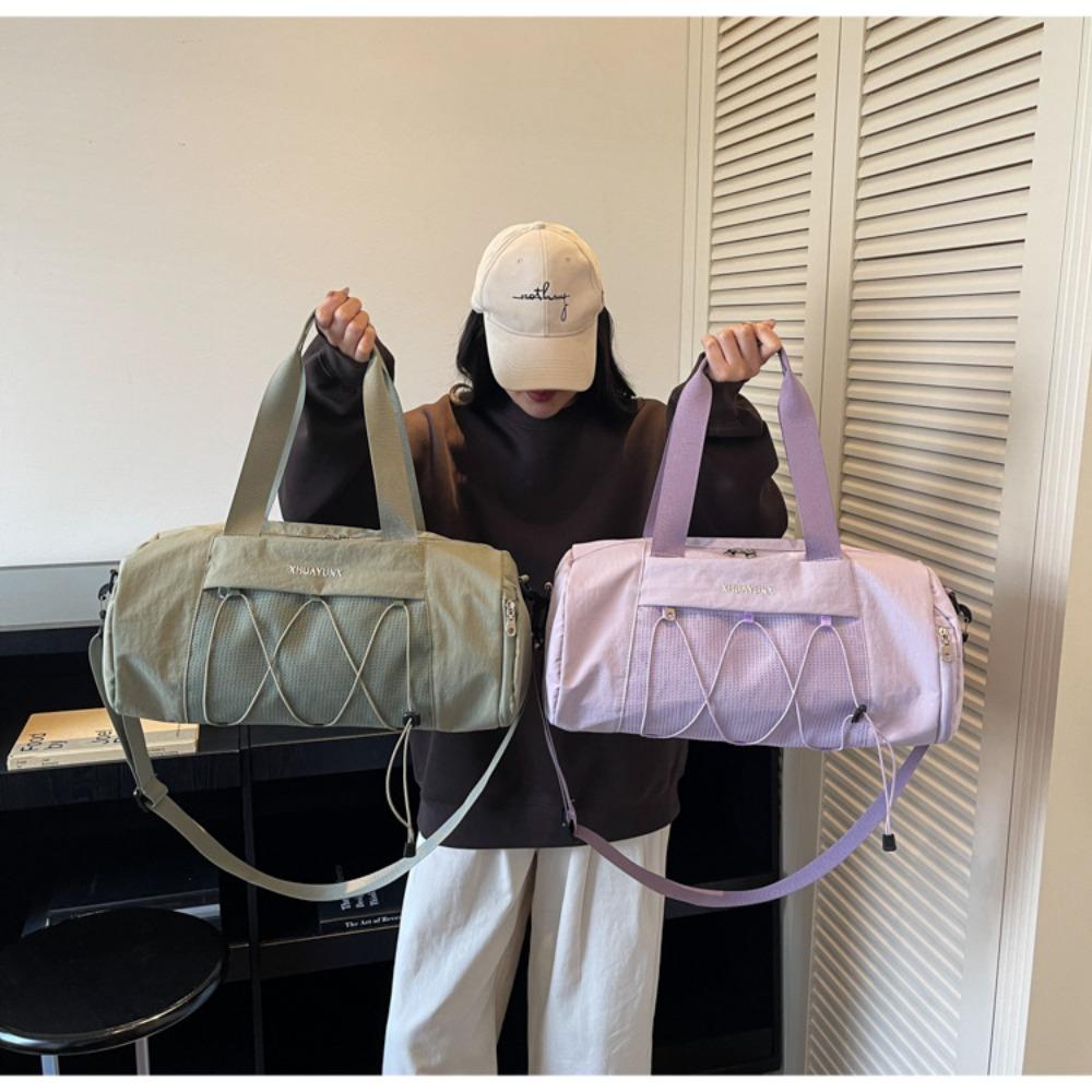 Bolsa de fitness gran capacidad bolsa de viaje de ocio compartimento independiente para zapatos de un solo hombro portátil bandolera equipaje