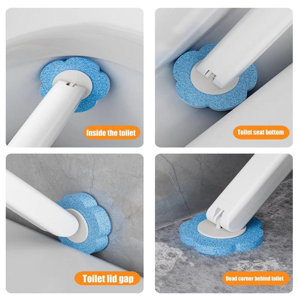 360° Cleaning Toilet Cleaning Kit Disposable Sponges Toilet Bowl Cleaners Brush Toilet Bowl