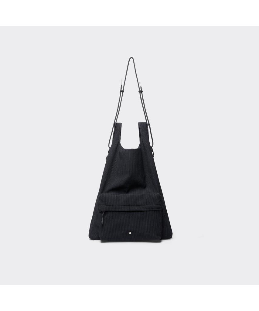 Customellow [Online Only] Black Texture Tote Bag Crbax26001Bkx