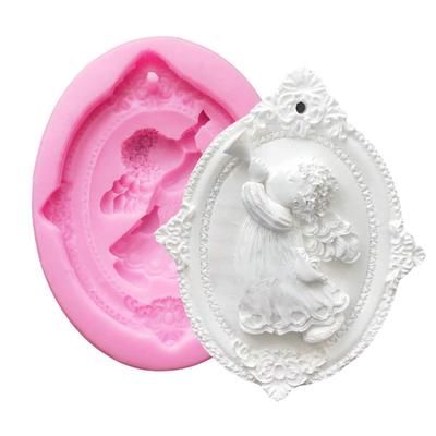 Angel Perforated Frame Sculpture Silicone Mold for Aroma Handmade Ever Garden Resin, Stones, Soap, Candles, Clay, Orgonite, Etc.