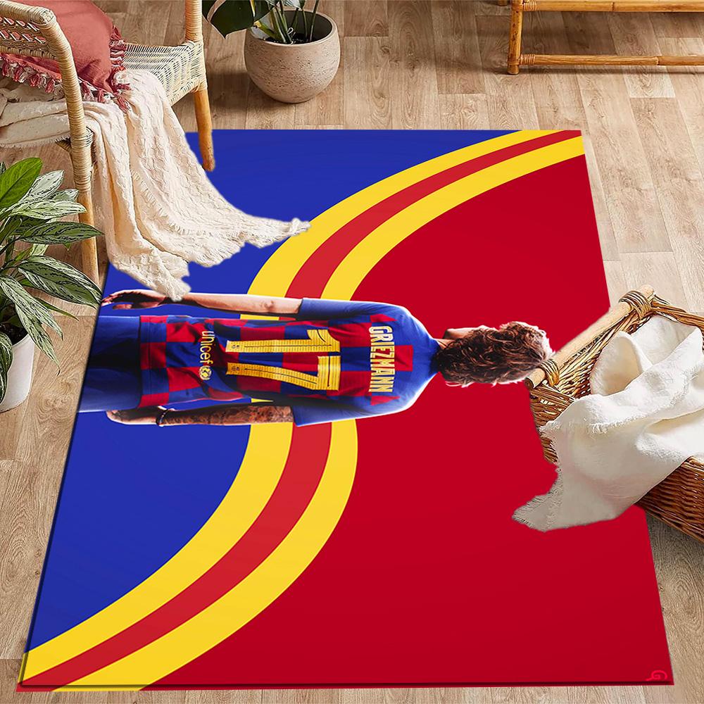 Atletico Madrid Player Floor Mat Design for Game Room Hallway Study room Bedrooms Anti-slip Rug Decorate Offices