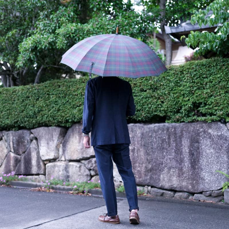 for both sun and Makita Shoten Long umbrella Stewart of Athol tartan check (Umbrella rain) / / (Green pattern) mttd-l-st-gr (Black Watch)