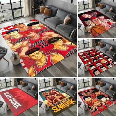 Cartoon Anime Basketball Carpet for Living Room Boy's Bedroom Bedside Bathroom Floor Mat Large Size Area Rug Home Decoration