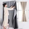 No-punch Full Blackout Curtain Summer Window Sun Protection Fabric Easy Installation Home Living Room Shade Cloth Self-adhesive