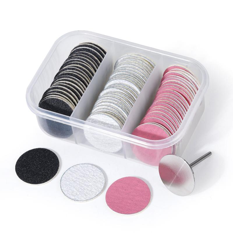 25 MM Pedicure Disc With Replaceable Sanding Paper Set For Calluses Removal Electric Universal Foot Files Dead Skin Cleaner Tool