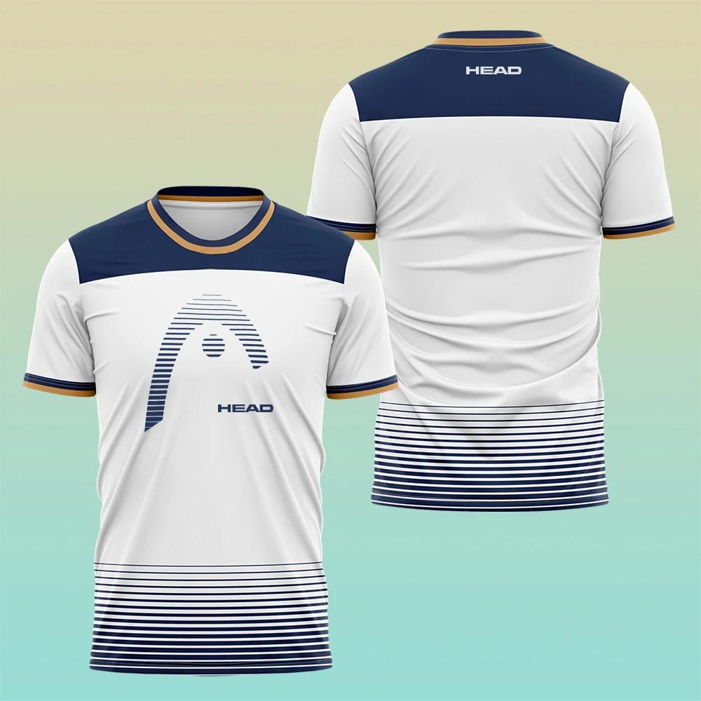 Sommer 3D-Druck Herrenbekleidung Hochwertiges Atmungsaktives Sport-T-Shirt Outdoor Tennis Badminton Training Kurzarm Lässiges Bequemes Top T-Shirt