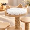 Dollhouse Furniture Accessories 1:12 Miniature Cat Tree Model, DIY Scene Model Ornament with Realistic Cloud Platform Nest Design, Multi-layer