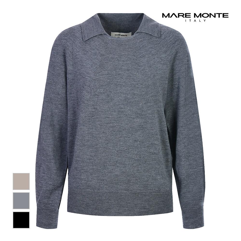 MAREMONTE Modified Collar Wool Knit_M22Omkt64P0