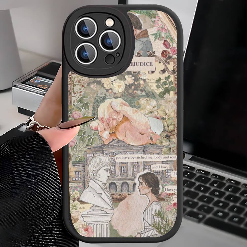 

Pride And Prejudice Jane Austen Phone Cover For IPhone 11 12 13 14 15 16 Pro Max Mini Plus Soft Leather Case iphone 12