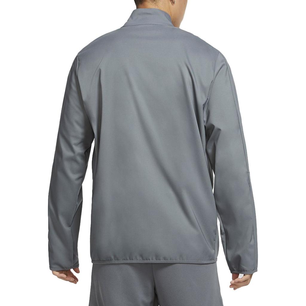 Nike Dri-FIT High Collar Zip-Up Sports Jacket Men Outerwear Gray CU4953-084