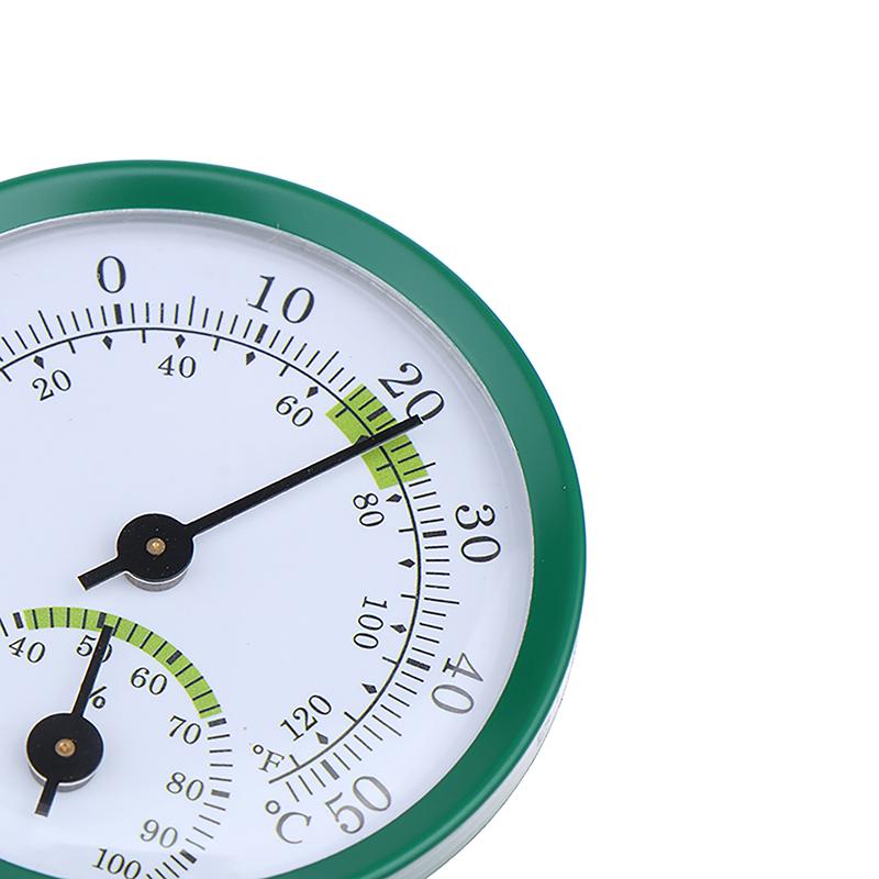 2 In 1 Aluminum Alloy Thermometer Hygrometer Wall-Mounted Thermometer For Home Office Temperature Humidity Meter
