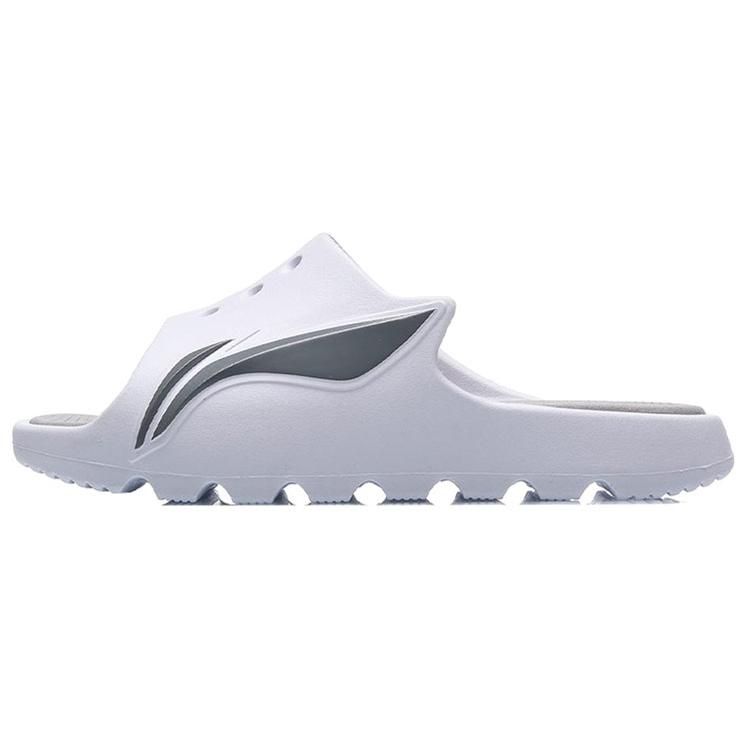 

Новые шлепанцы LiNing с тихой подошвой из резины, мужские, белые, ABTR005-1 39.5