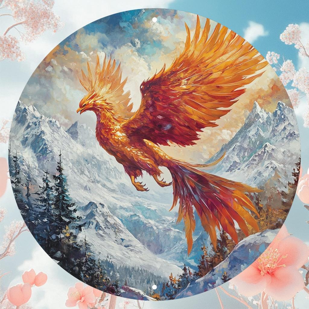 D Flat pc Fowl Language Metal Sign Wit Round Sign Farm Humor XRound Sign Funny Chicken Rustic Metal Wall Art Meta