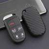 Carbon Fiber Silicone Remote Control Protective Cover for Jeep, Dodge, Chrysler, Fiat Key.