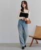 Titibait Boat Neck Knit with Gold Size AYXP3048 Buttons, Women's, Small, Ivory,