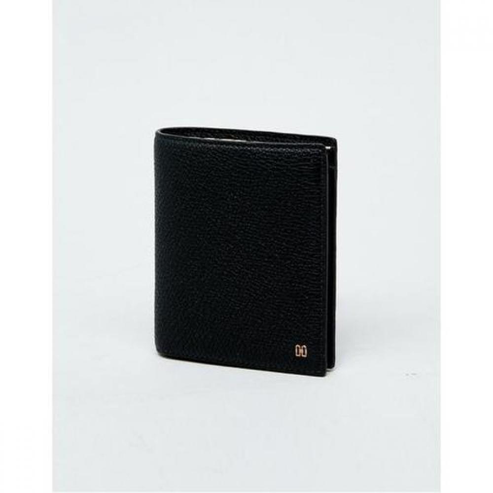 Daks Black Imported Leather Check Line Point Wallet Dbwa4e852bk