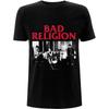 Heren Bad Religion Live 1980 Slim Fit T-shirt Large Zwart