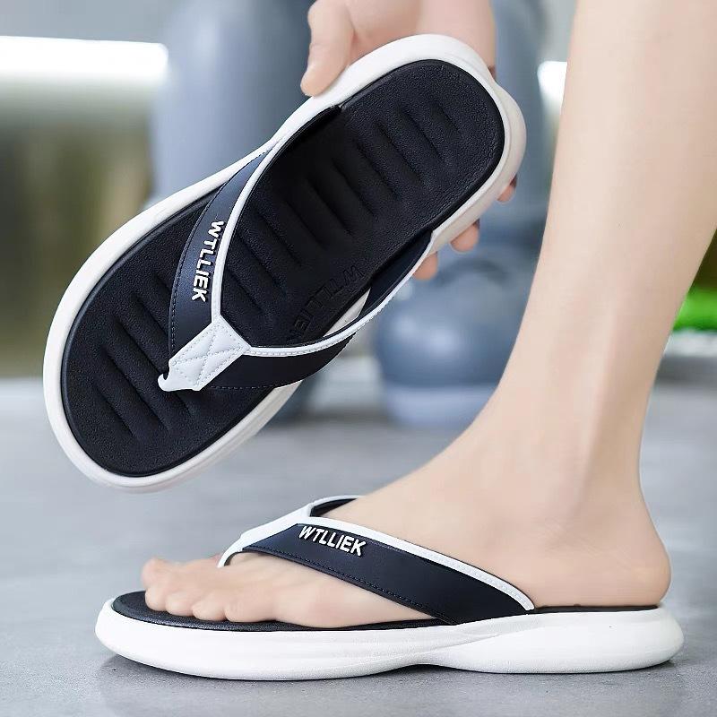 Men's Flip Flops Summer Versatile EVA High Elastic Soft Sole Comfort Beach Men's Slippers Fashion Youth Outdoor Casual Sandals