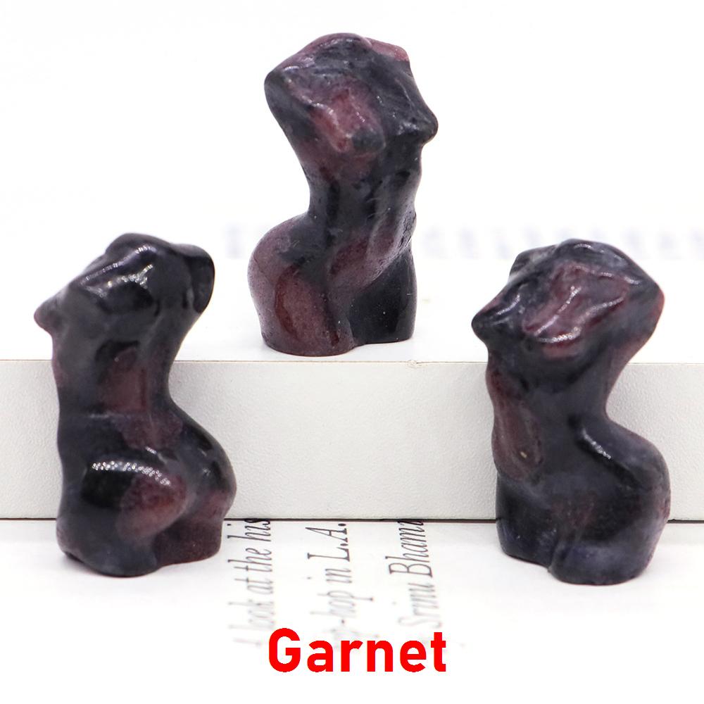 1,2" Sexuelle Damenmodell-Statue Heimdekoration Heilkristall Geschnitzter Edelstein Weiblicher Körperbüste Figur, Reiki Rosenquarz Göttin Geschenke