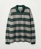 Seteo Apero Striped Pique Long Sleeve Green