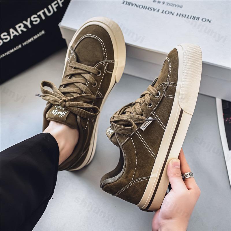 Fashion Fashion Casual Canvas Shoes for Men Spring 2025 New Trend Versatile Comfortable Thick Soled Sports Shoes Low Cut Chunky sneakers