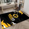 Wolves Football Club Emblem Printed Area Rug for Office, Chair Rug, Decorative Carpet Floor Mat, Large Size Fan Gifts Christmas Gifts
