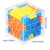 mini 3D Maze Magic Cube Six-sided Transparent Puzzle Speed Cube Rolling Ball Cubes Maze Toys For Children Stress Reliever Toys