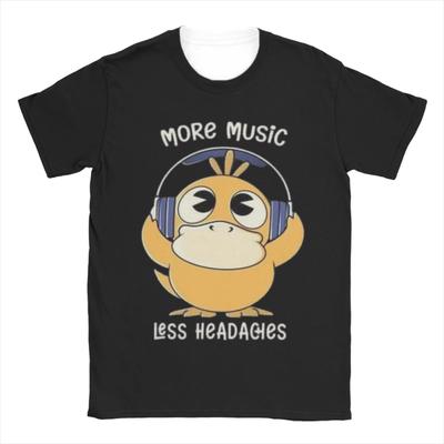 Miniso Anime Pokemon T-Shirt Sommerkleidung Kurzarm Psyduck T-Shirts Unisex Streetwear Lässig Niedlich Damen Coole T-Shirts Tee