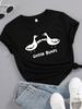GOOSE BUMPS Letter and Fistbump Goose Print Tshirt Trendy Unisexs Top Summer Shortsleeved Tshirt for Oversized T Shirt