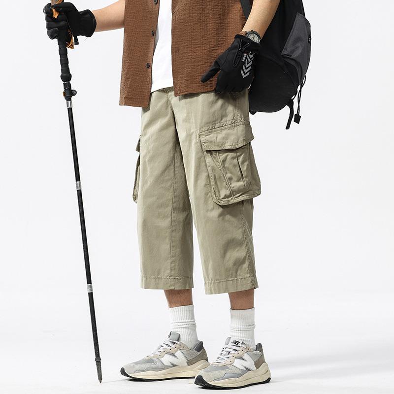 Neue Sommer-Trend-Overalls Herren locker lässig Achtelhose trendige Hose Herren High-End Herrenbekleidung