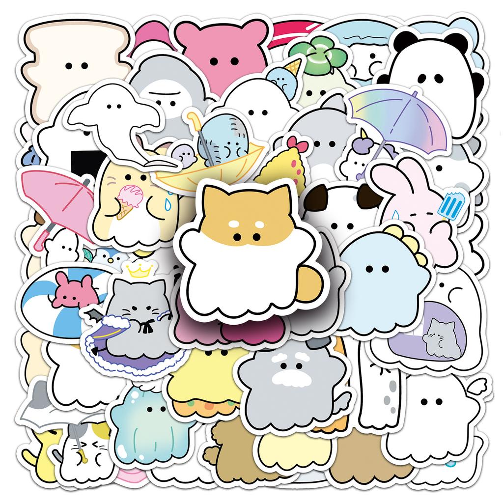 52 Youyou Family Graffiti Stickers Cartoon Cute Guka Decoration Mobile Box Handbook Small Mochi Stickers