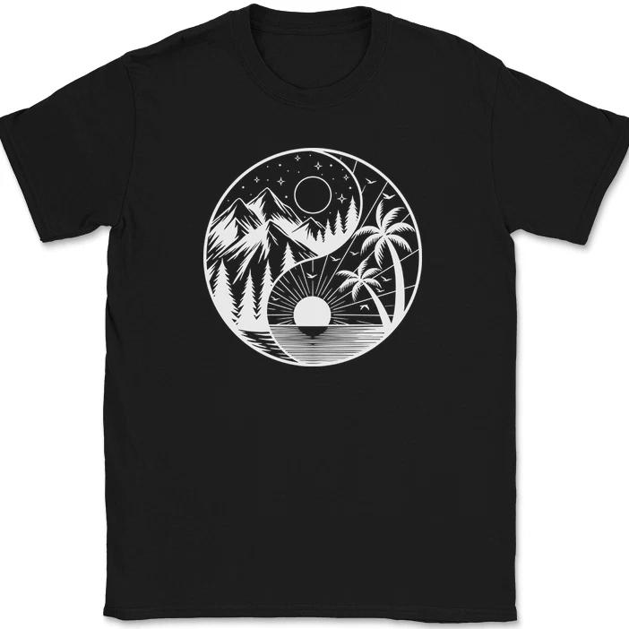 

Футболка Nature Yin Yang Медитация Круг Жизни Даосизм На Природе Мир Футболка 3XL