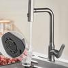 Hot Cold Single Hole Waterfall Kitchen Faucet 360°Rotating Sink Splash-proof Faucet  for Home