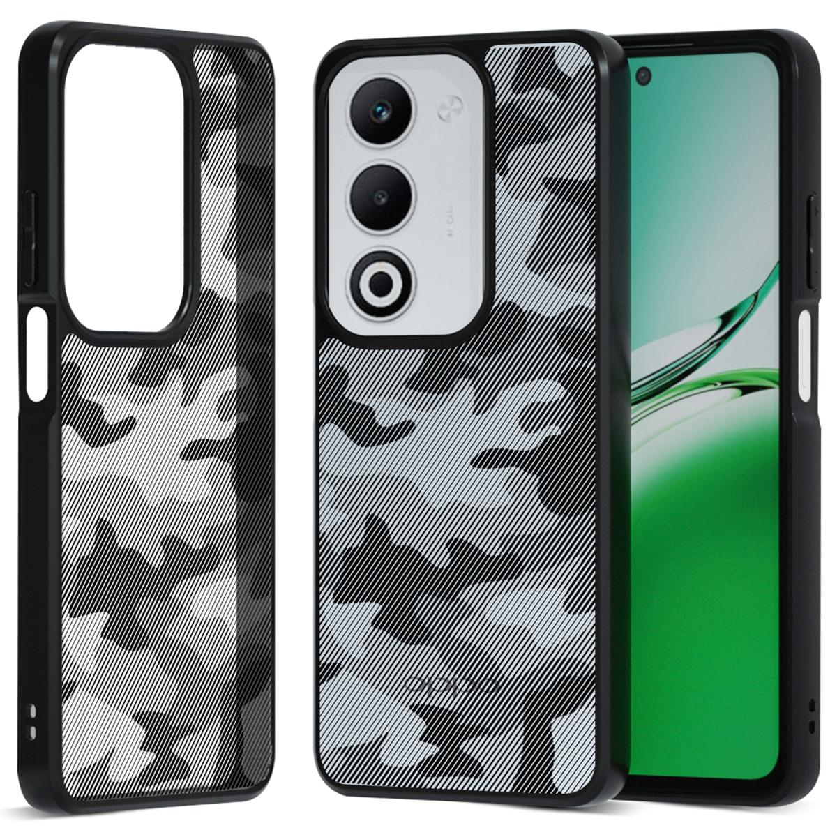 

IBMRS Phone Case For Oppo A5 4G/5G/A5x 4G/5G Soft TPU Frame Hard PC Back Anti-Fall Cover