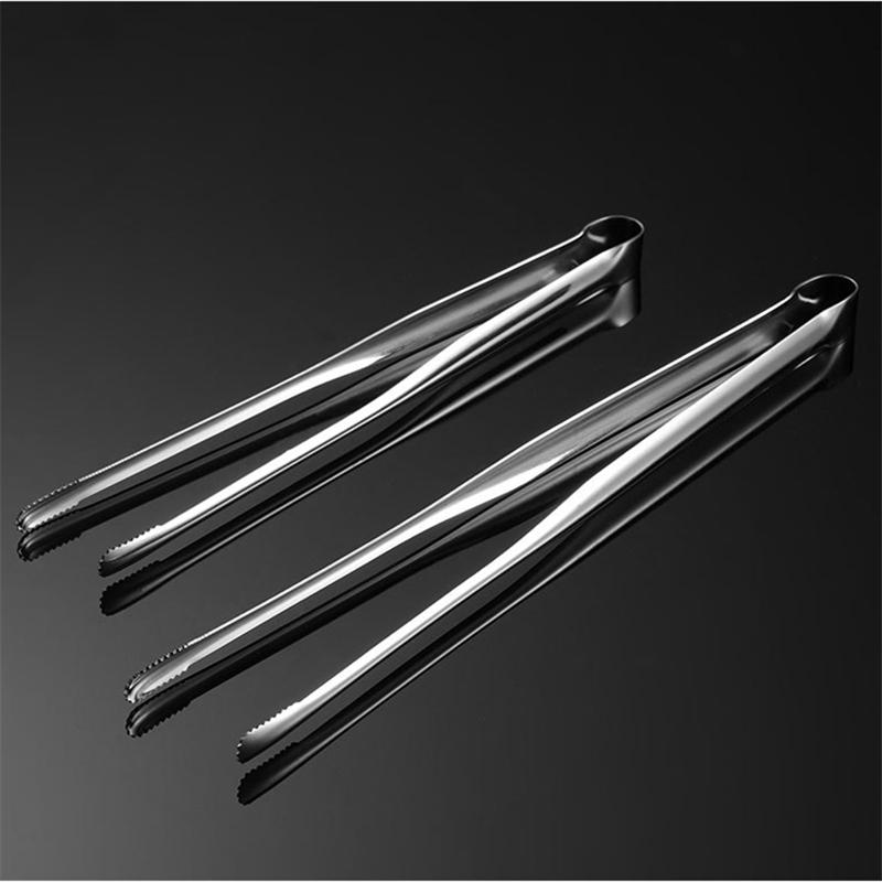 9/12 Inch Japanese Style Food Clips Stainless Steel BBQ Meat Steak Grill Tongs Thin Baking Non-Slip Cooking Restaurant Utensil