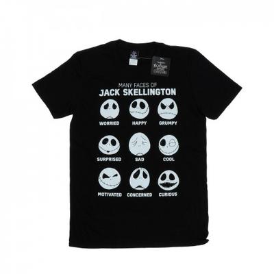 Mens Nightmare Before Christmas Many Faces Of Jack T-Shirt