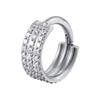 ASTM f136 Titanium Piercing Hinged Segment Septum Hoop Nose Rings Clicker Ear Cartilage Tragus Helix Conch Body Jewelry Earrings