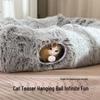 Square Cat Tunnel & Bed: Winter Warmth Pet Accessory