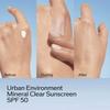 Shiseido Urban Environment Mineral Clear Sunscreen Spf 50 1 Oz 30 Ml