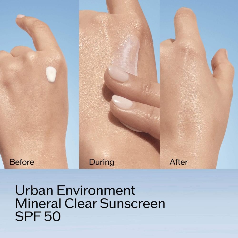 Shiseido Urban Environment Mineral Clear Sunscreen Spf 50 1 Oz 30 Ml