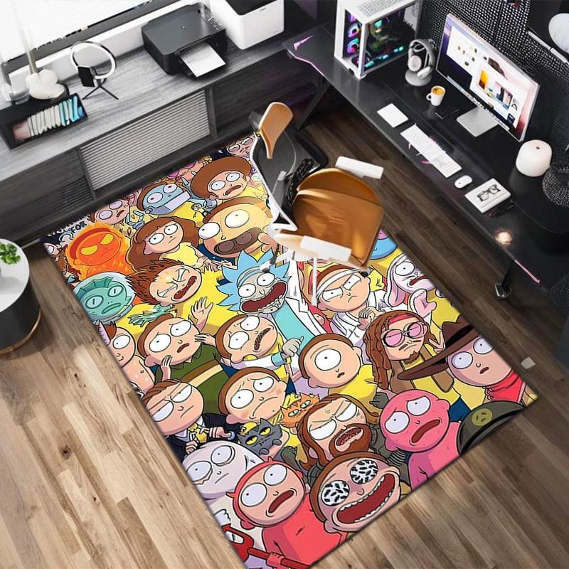 Rick Morty Comics Carpets Suitable Room Office Bedroom Door Mats Birthday Gifts Holiday Gifts Carpet Printing Floor Mats Doormat Bathroom Mat Room