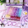 Kids' DIY Glazed Crystal Bead Bracelet & Necklace Craft Set